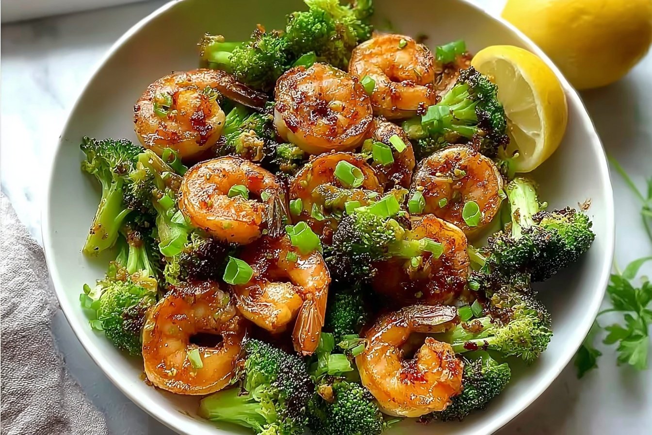 Garlic Butter Shrimp With Broccoli