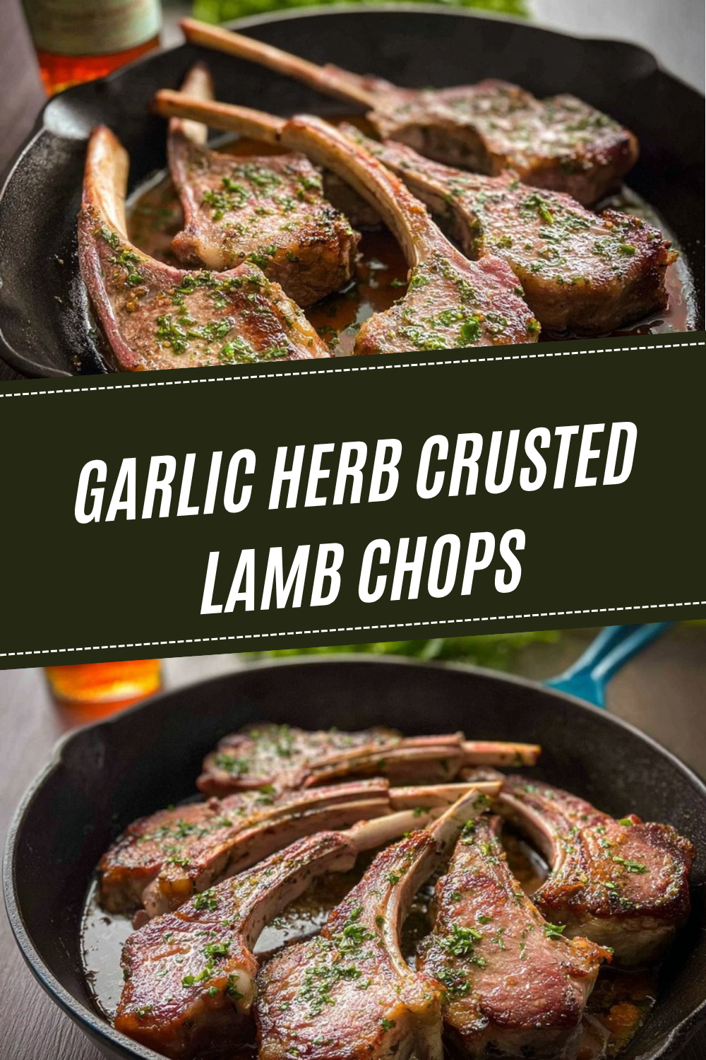 Garlic Herb Crusted Lamb Chops