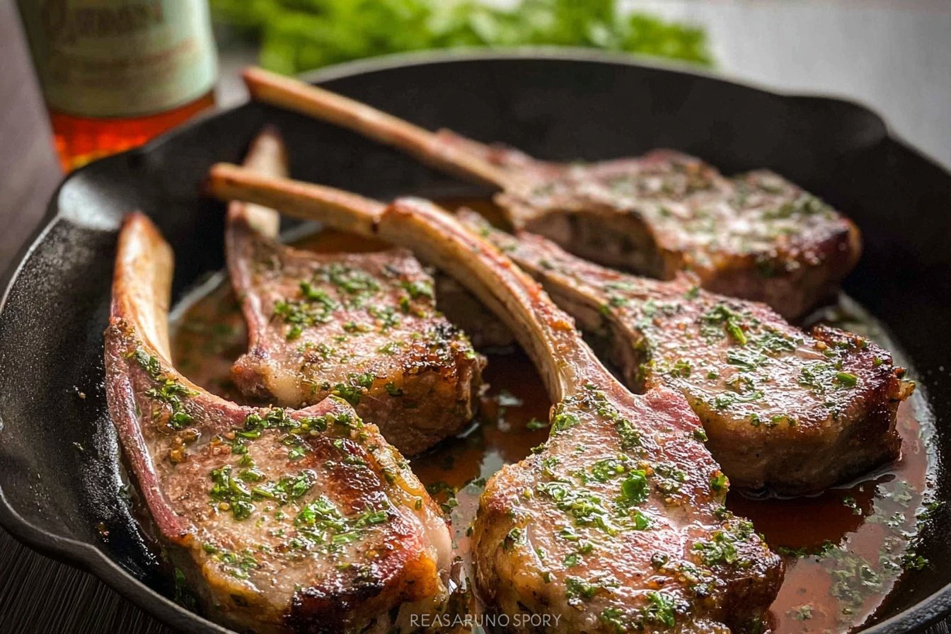Garlic Herb Crusted Lamb Chops