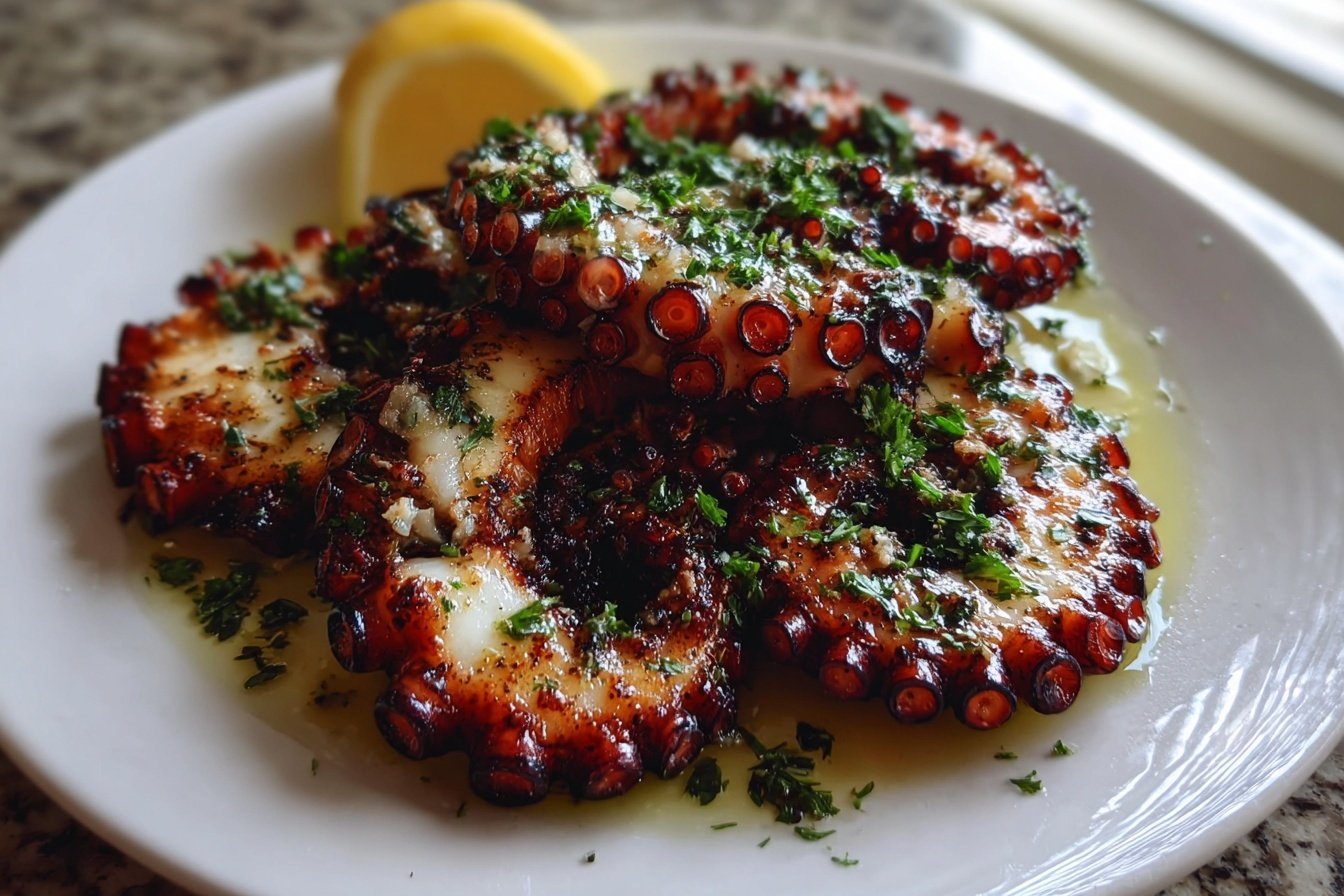 Grilled Octopus Seafood Dish