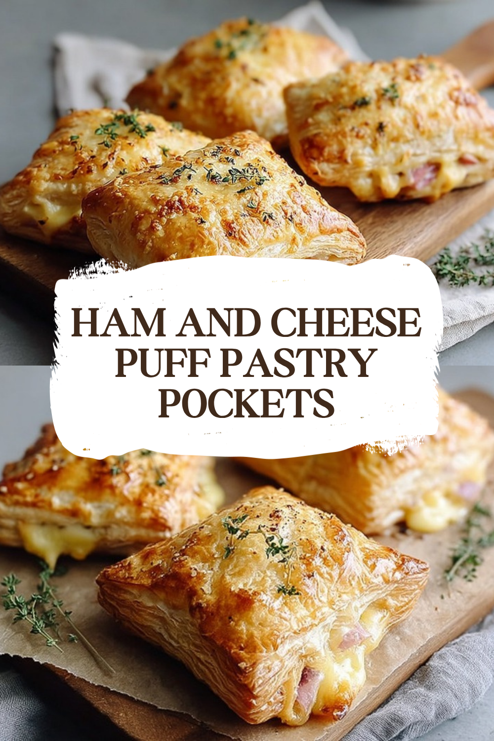 Ham And Cheese Puff Pastry Pockets
