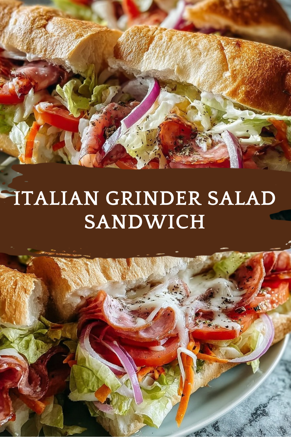 Italian Grinder Salad: Chopped Sub Sandwich Salad 7 Italian Grinder Salad Sandwich