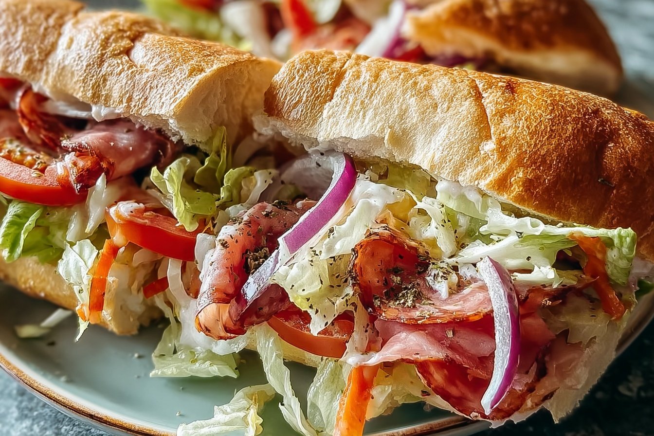 Italian Grinder Salad: Chopped Sub Sandwich Salad 6 Italian Grinder Salad Sandwich