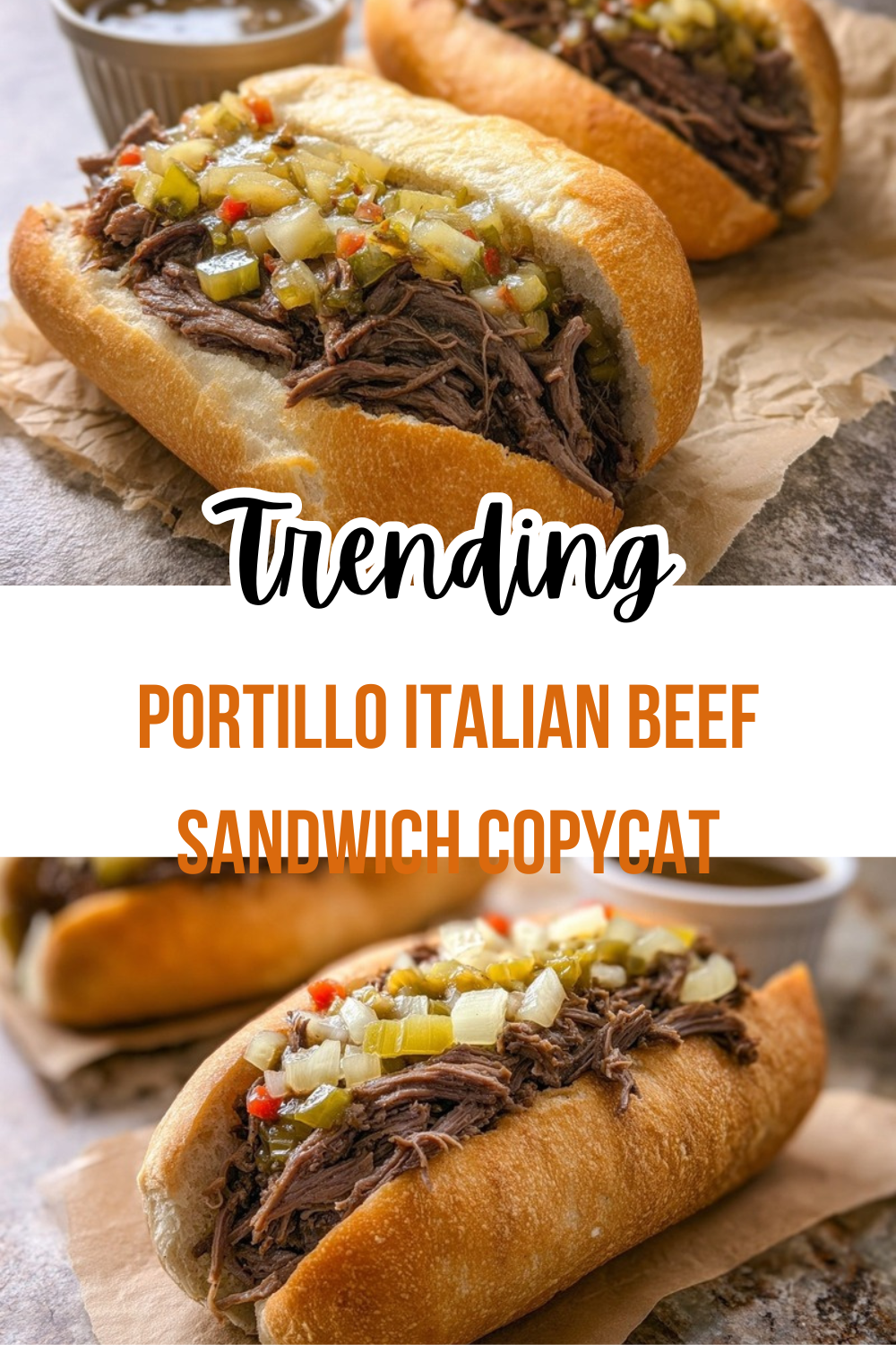 Portillo Italian Beef Sandwich Copycat