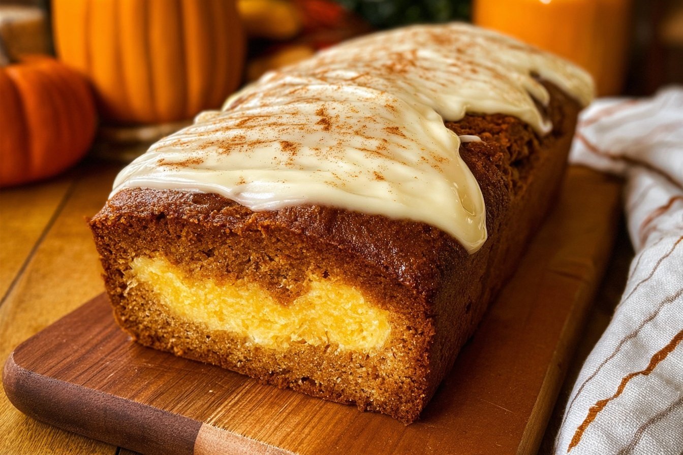 Pumpkin Cream Cheese Bread