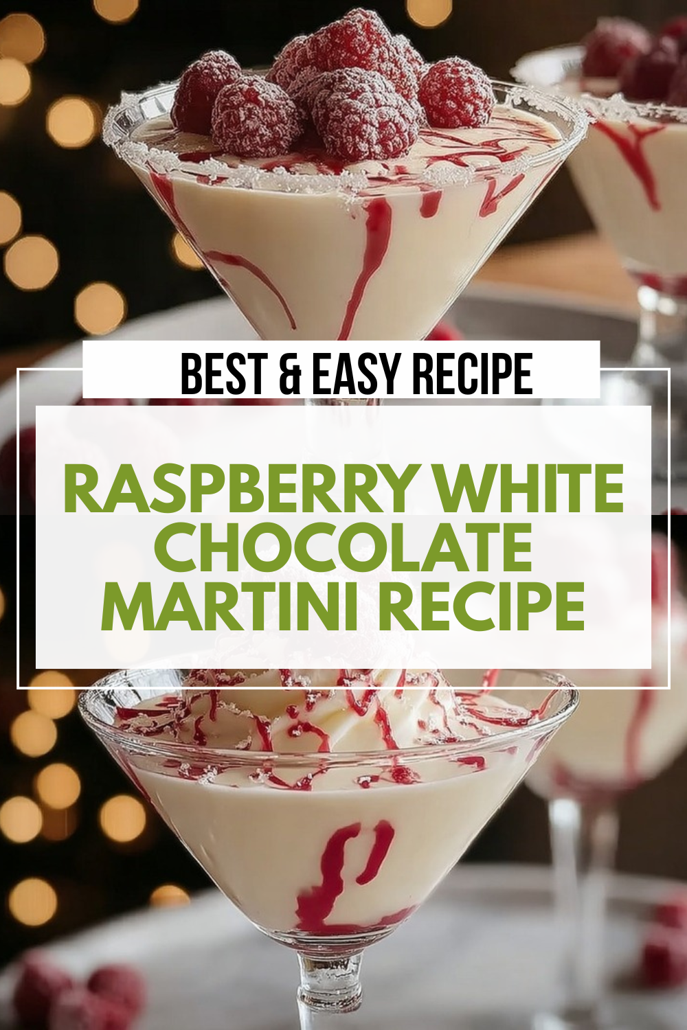 Raspberry White Chocolate Martini Recipe