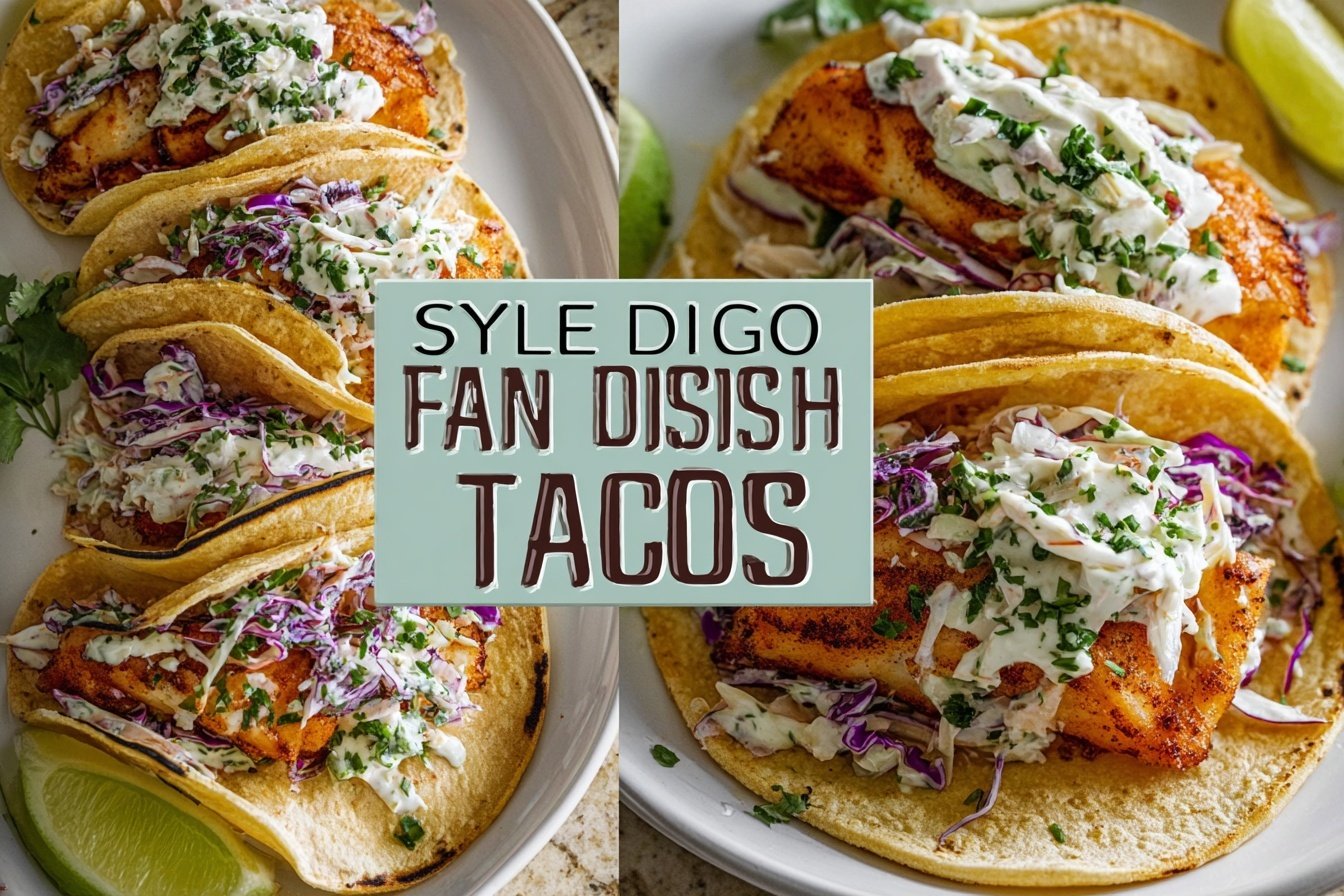 San Diego Style Fish Tacos Recipe