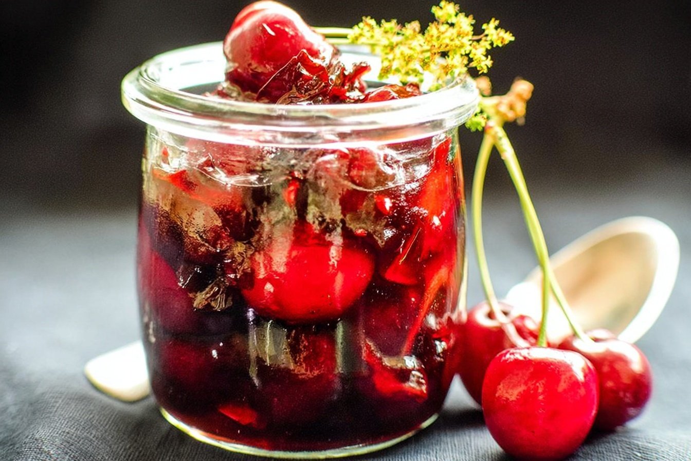 Savoury Spanish Style Pickled Cherries