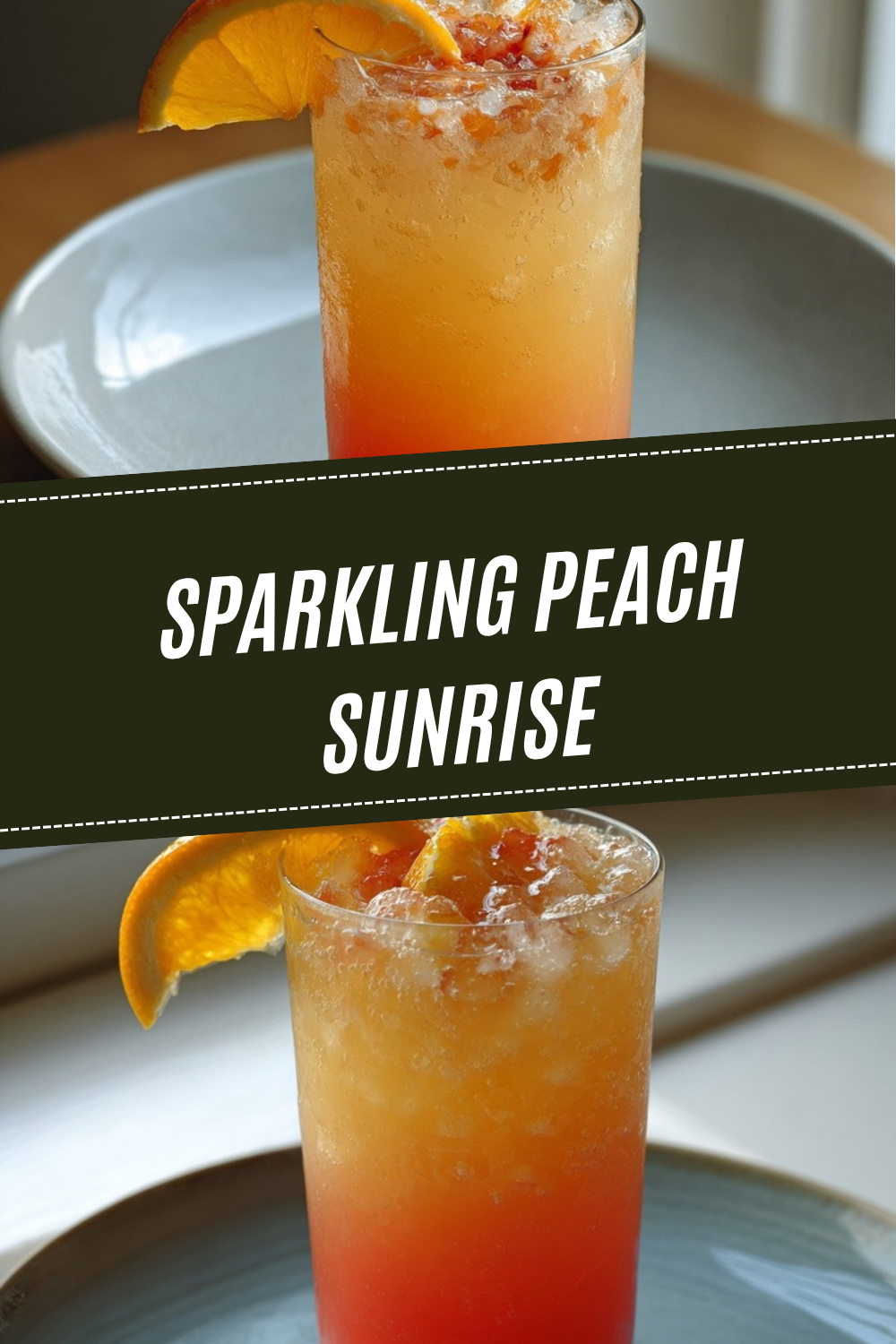 Sparkling Peach Sunrise