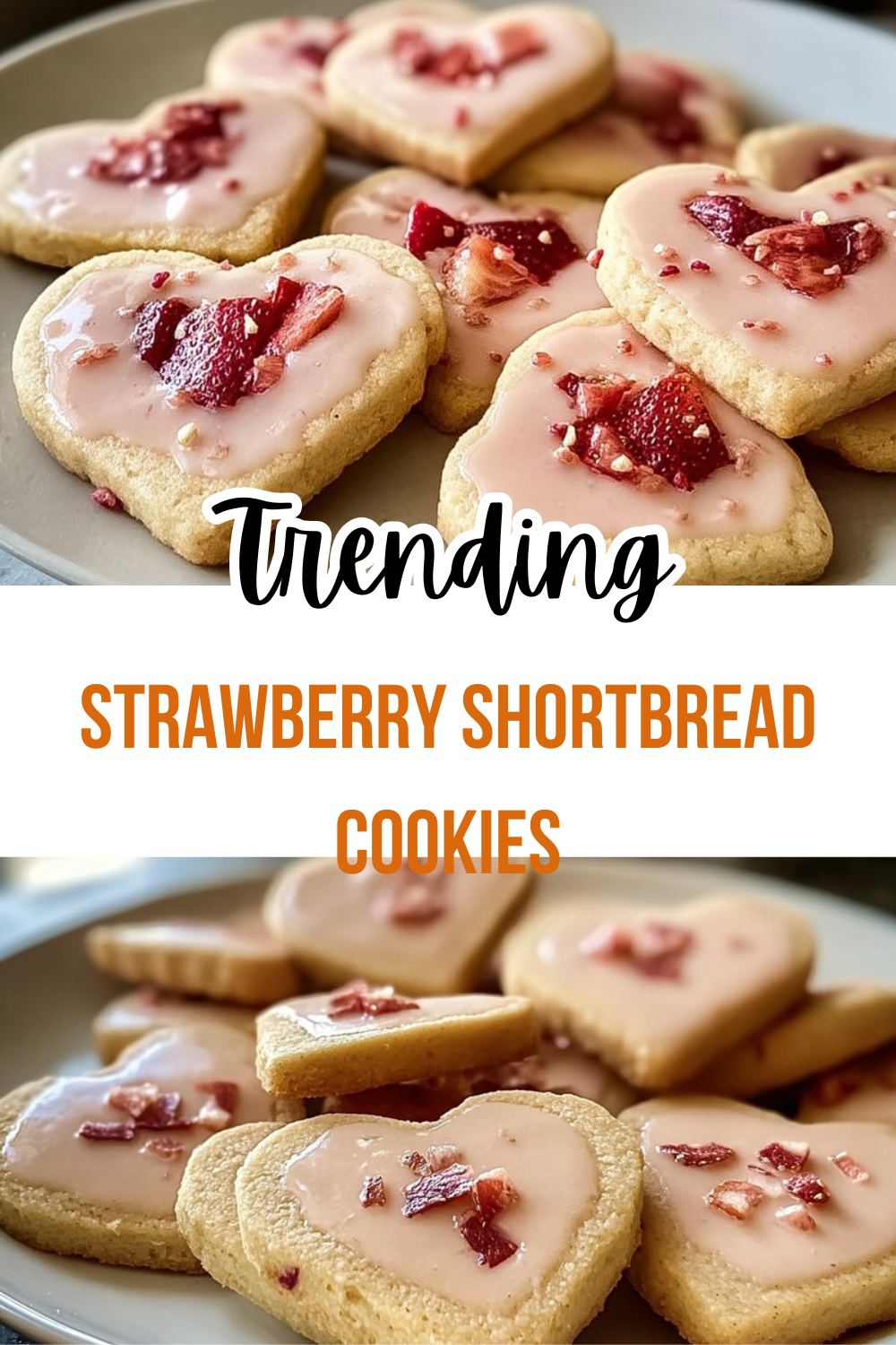Strawberry Shortbread Cookies